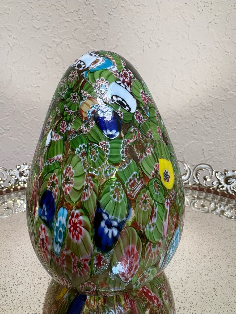 Vintage Murano Millefiori Egg - Picture 3 of 4